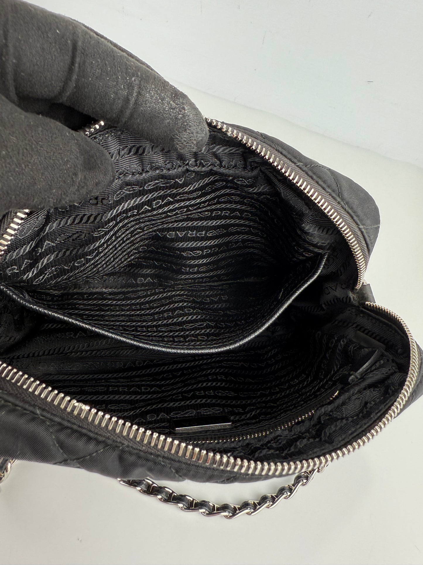 Prada Nylon Tessuto Impuntu Quilted Bandoliera