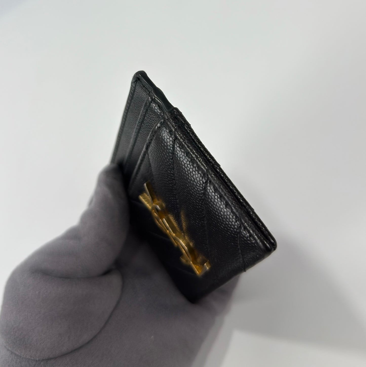 Ysl Monogram Quilted Leather Card Holder