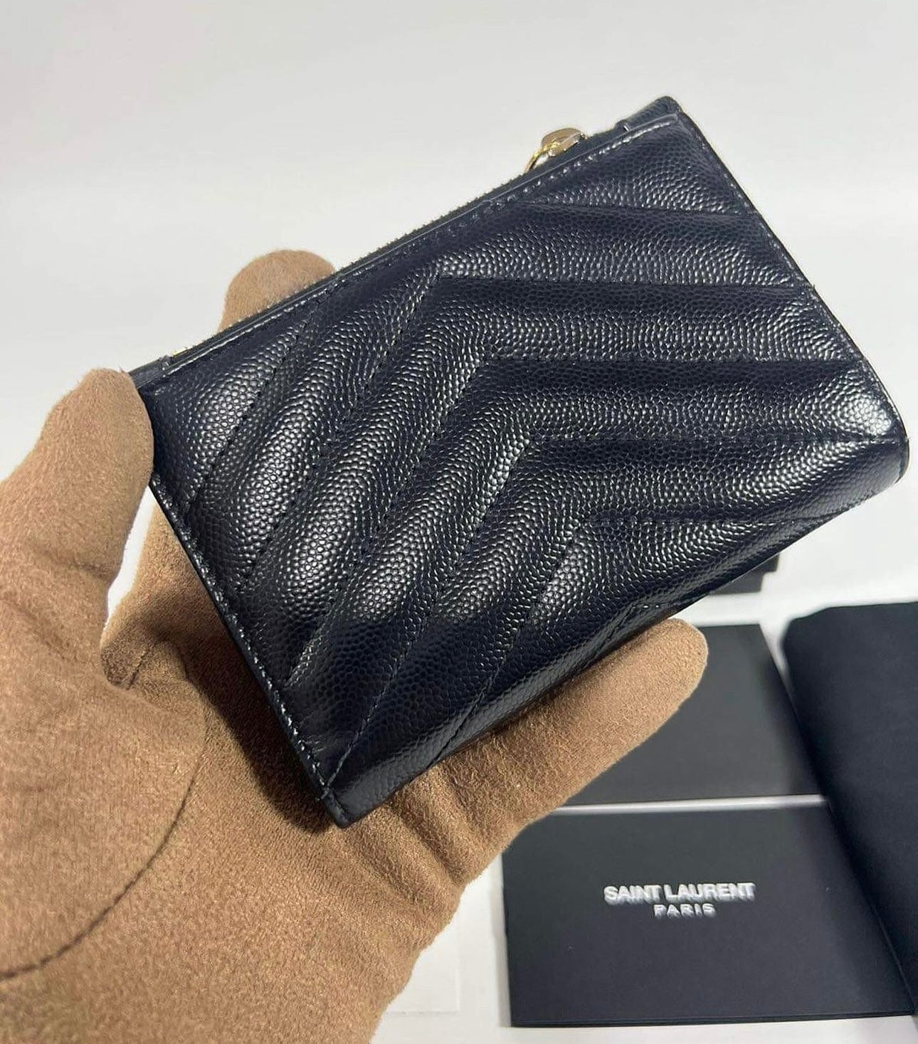 Ysl Zipped Two Part Wallet