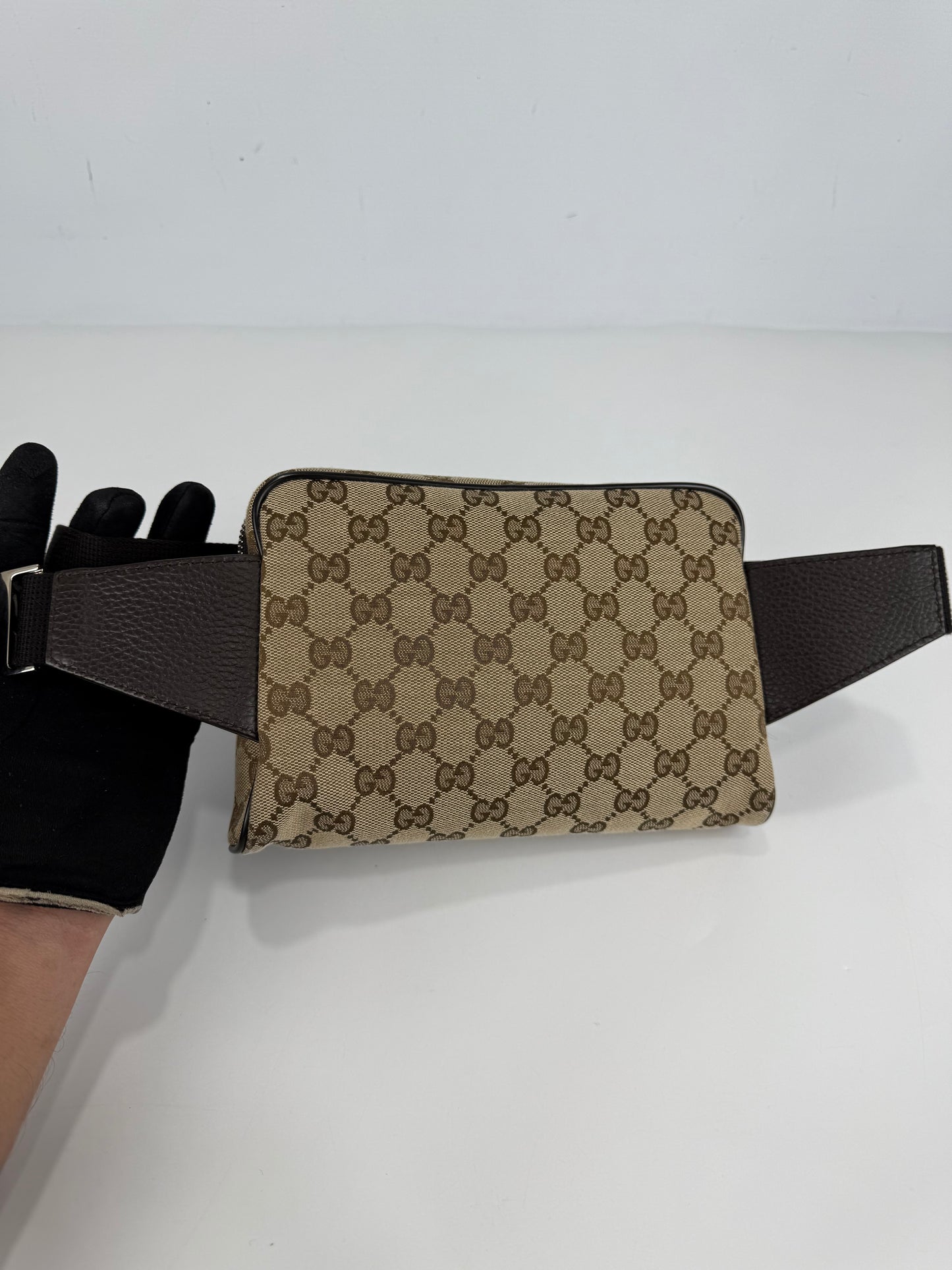 Gucci GG Belt Bag Supreme Brown
