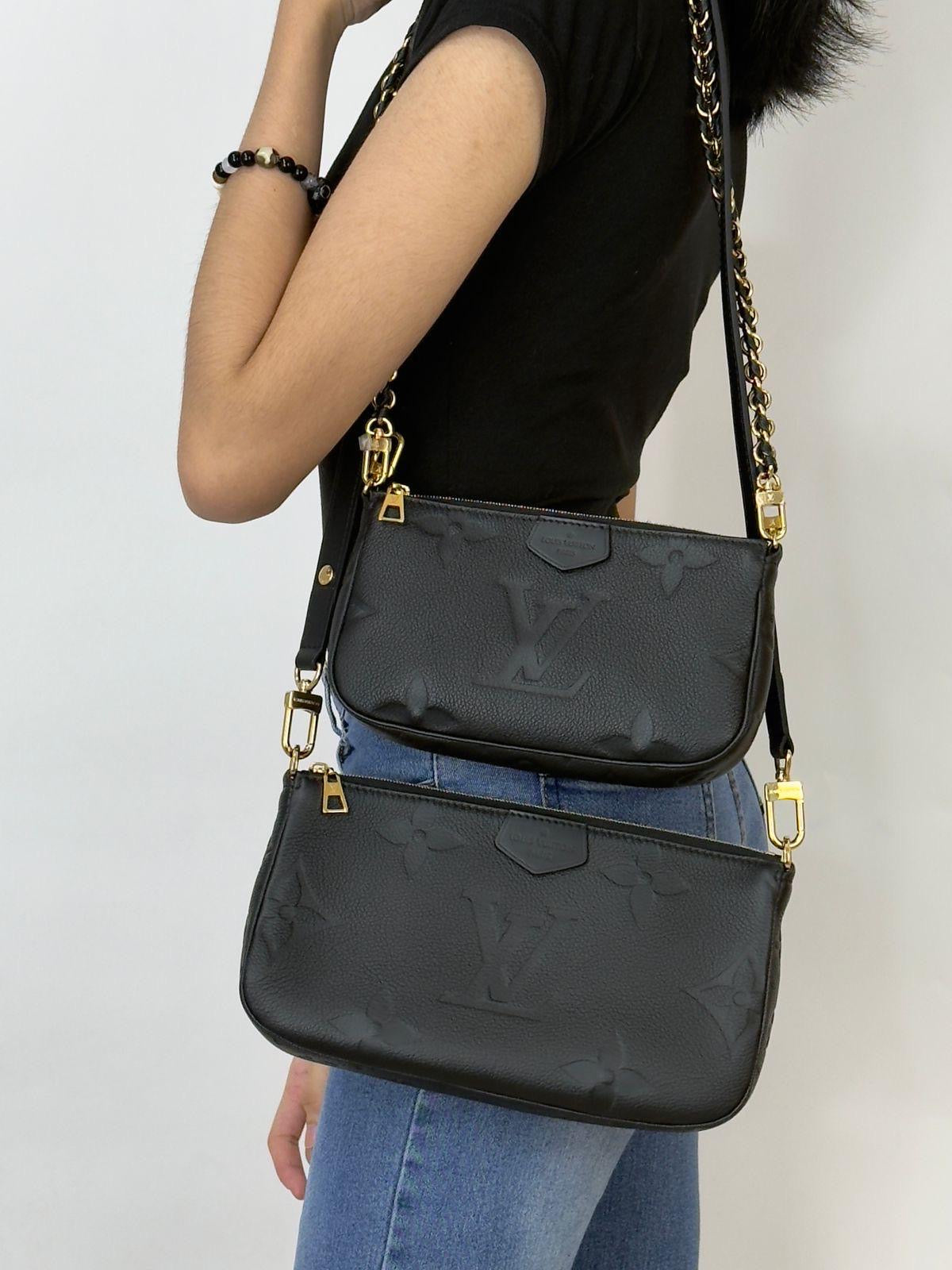 Louis Vuitton Multi Pochette Accesoires Empreinte Black