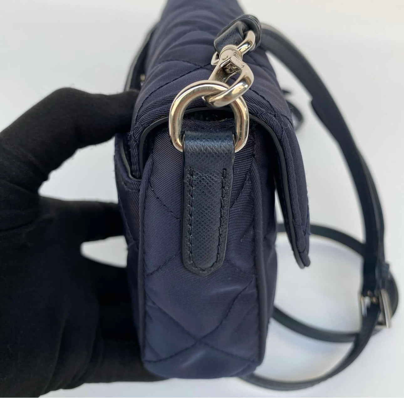 Prada Shoulder Bag Quilted Pochette