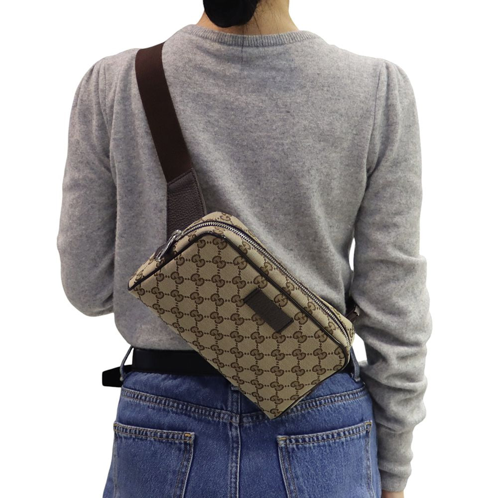 Gucci GG Belt Bag Supreme Brown
