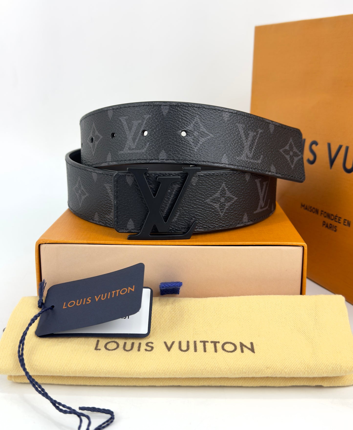 Lv Initiales Reversible Belt Monogram