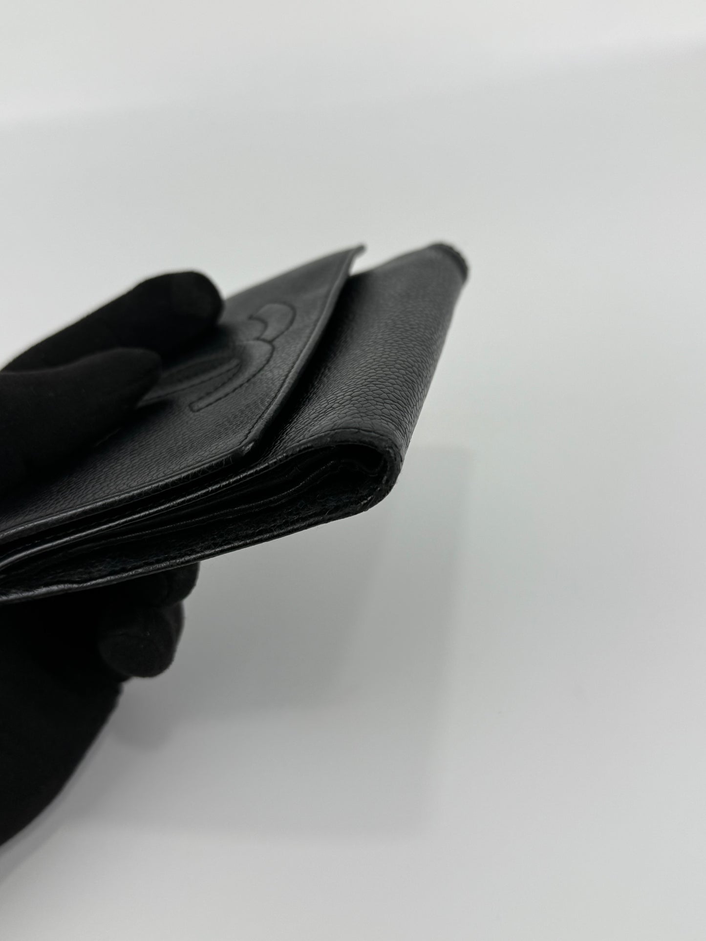 Chanel Black Caviar Leather Wallet