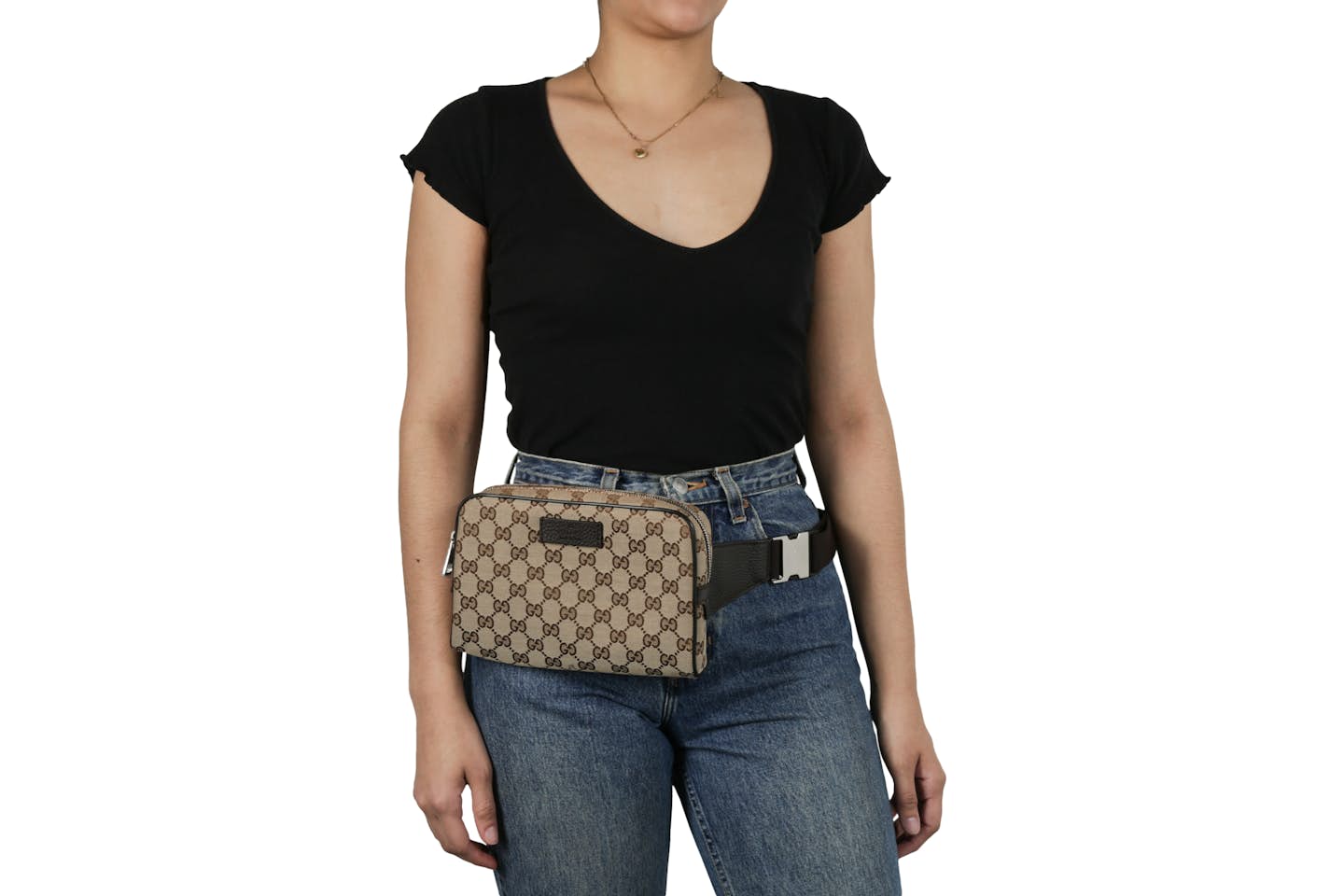 Gucci GG Belt Bag Supreme Brown