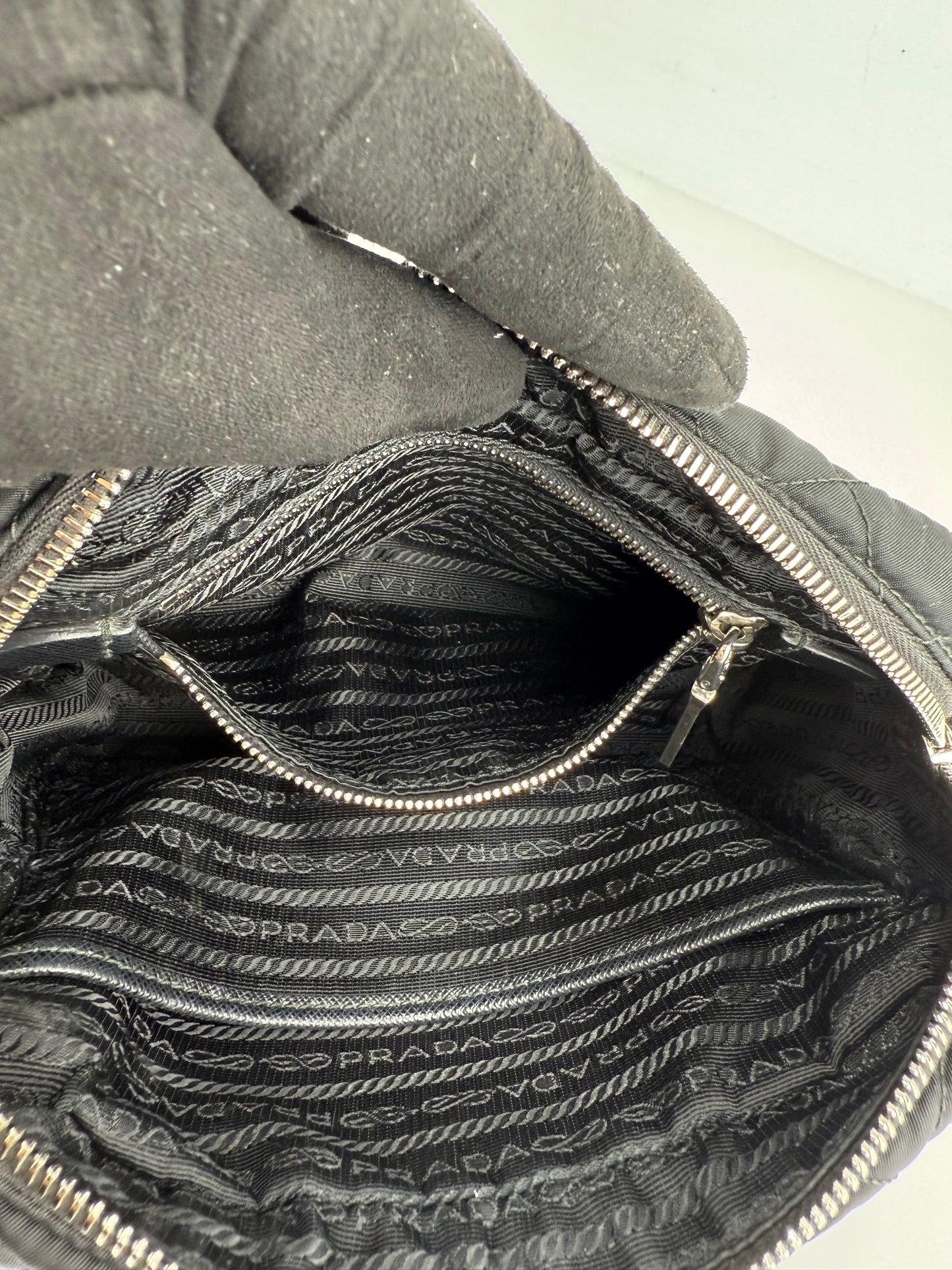Prada Nylon Tessuto Impuntu Quilted Bandoliera