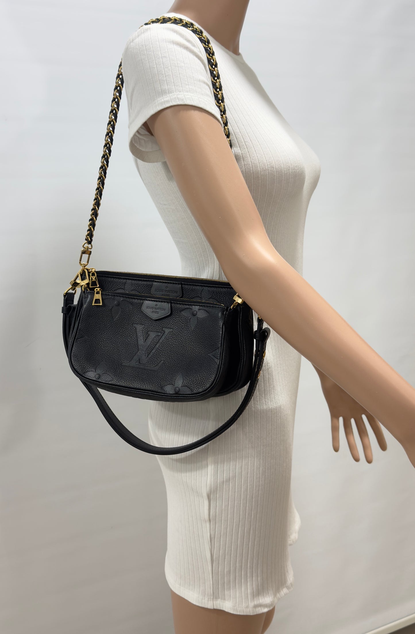 Louis Vuitton Multi Pochette Accesoires Empreinte Black