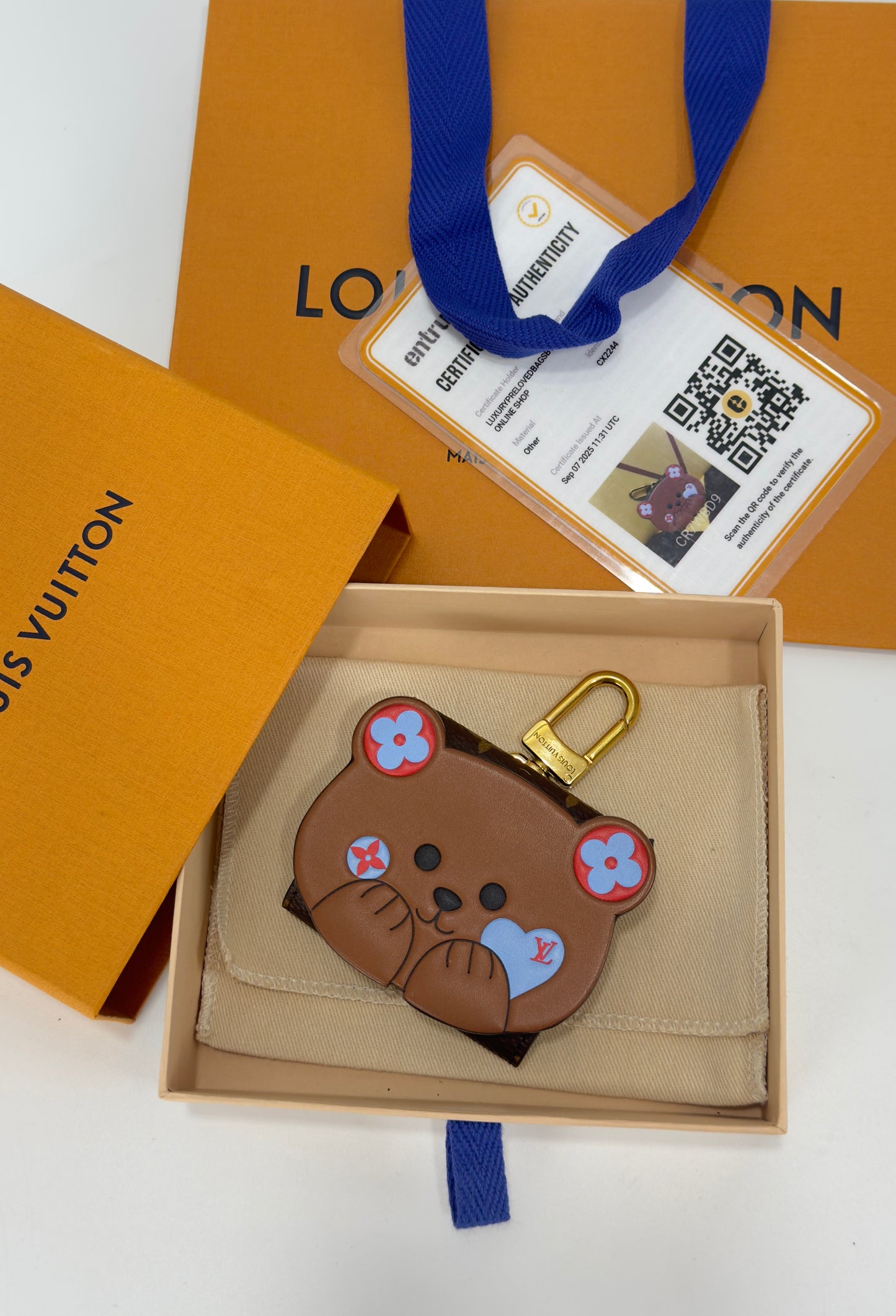 Louis Vuitton Monogram Teddy Bear Earphone Case