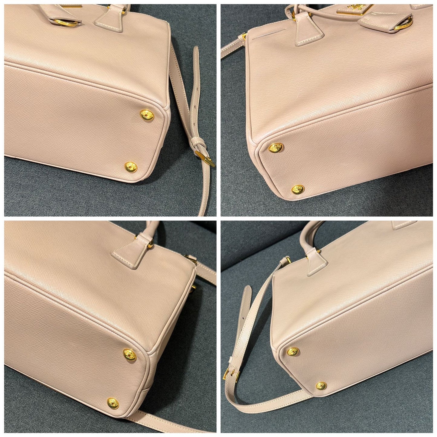 Prada Saffiano Lux double zip