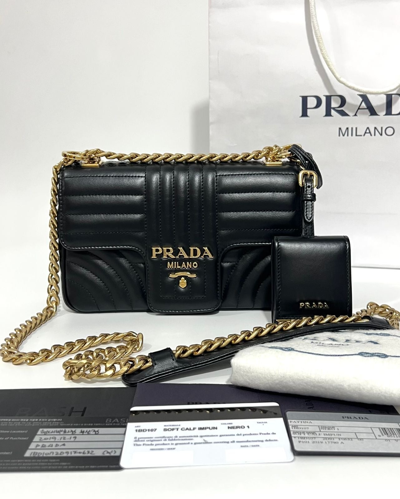 Prada flap Diagramme