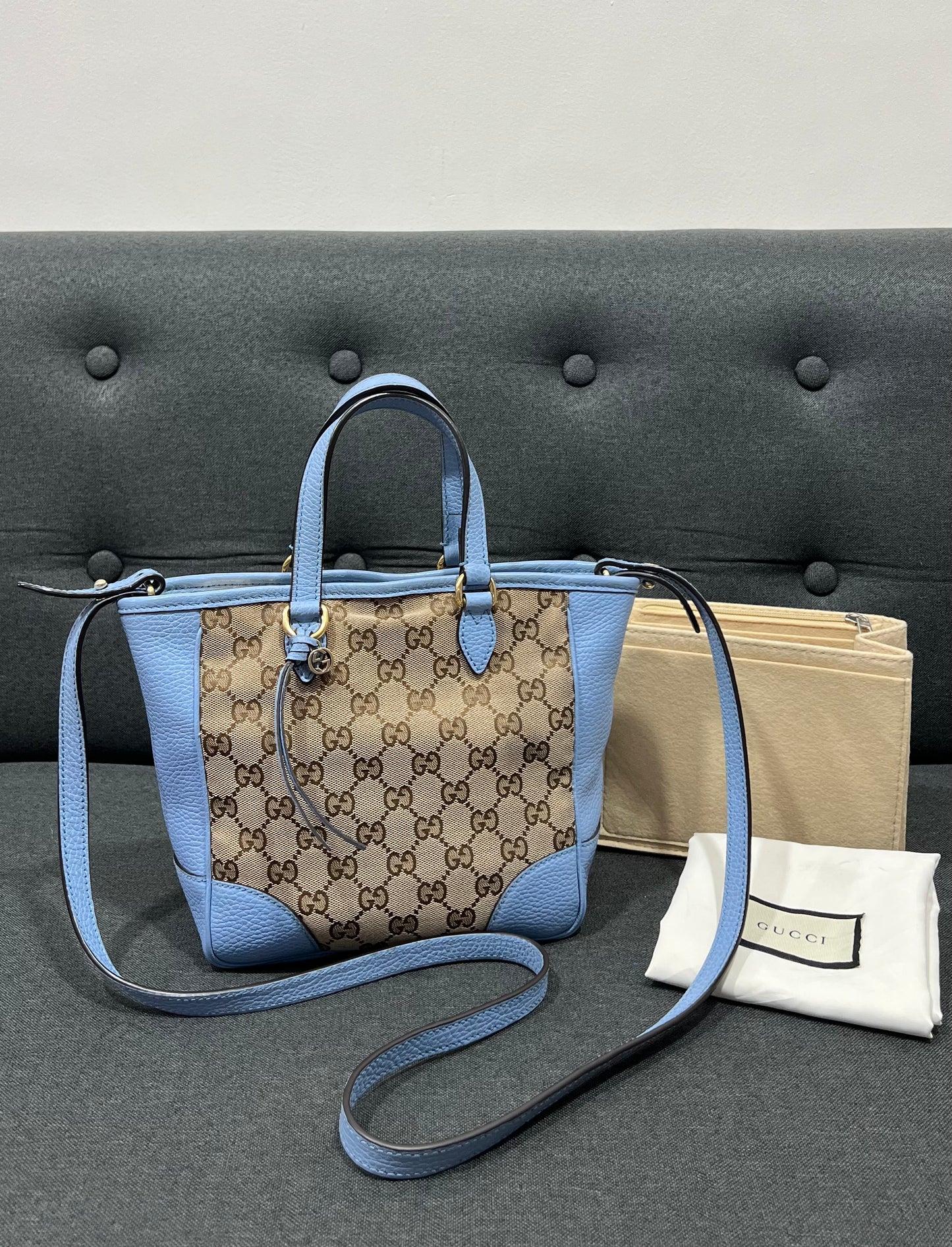 Gucci Bree GG Canvas Tote Bag