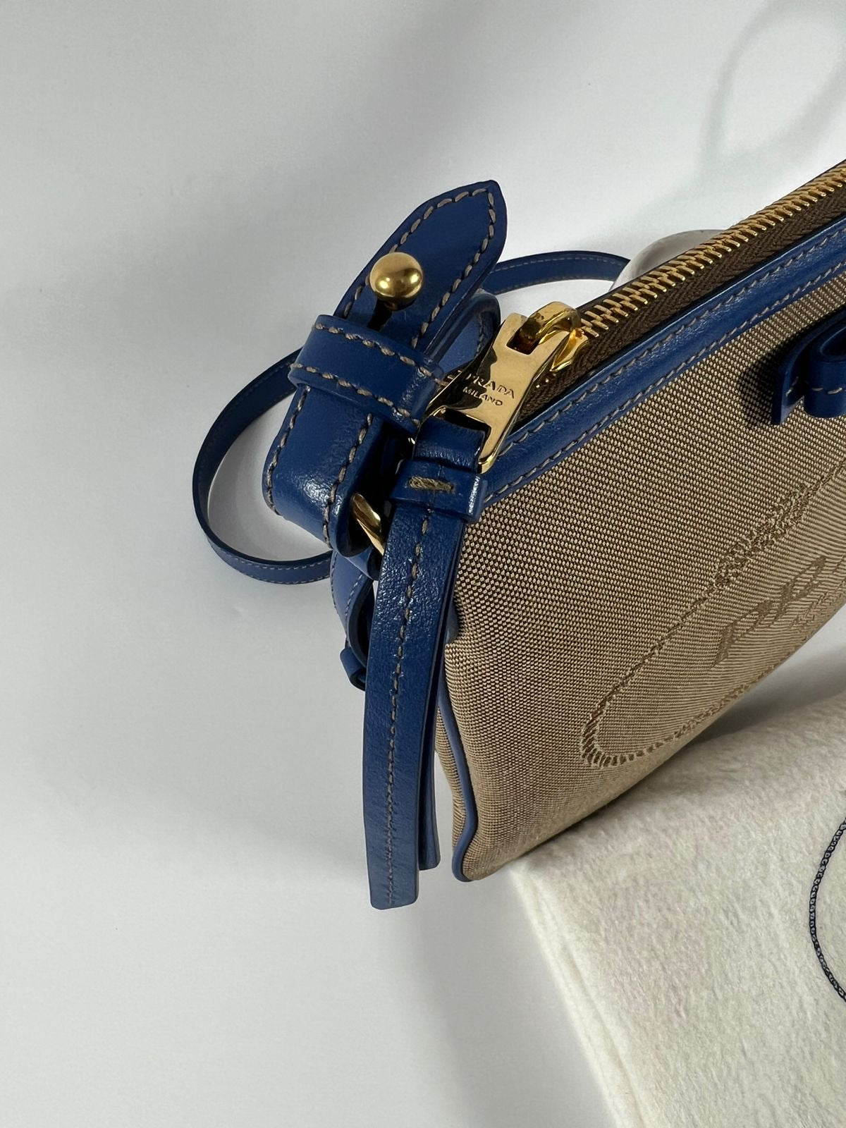 Prada Bandoliera Logo Jacquard