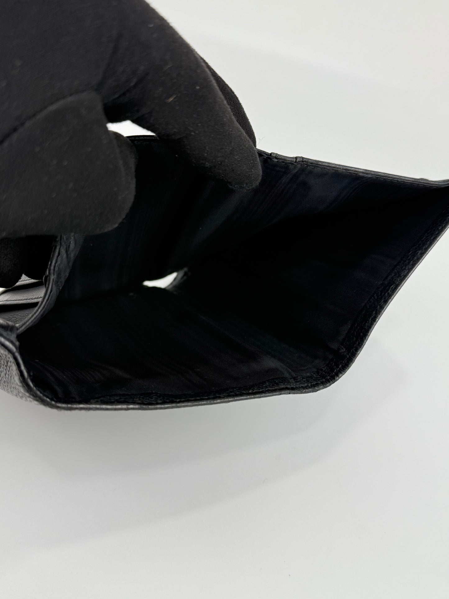 Chanel Black Caviar Leather Wallet