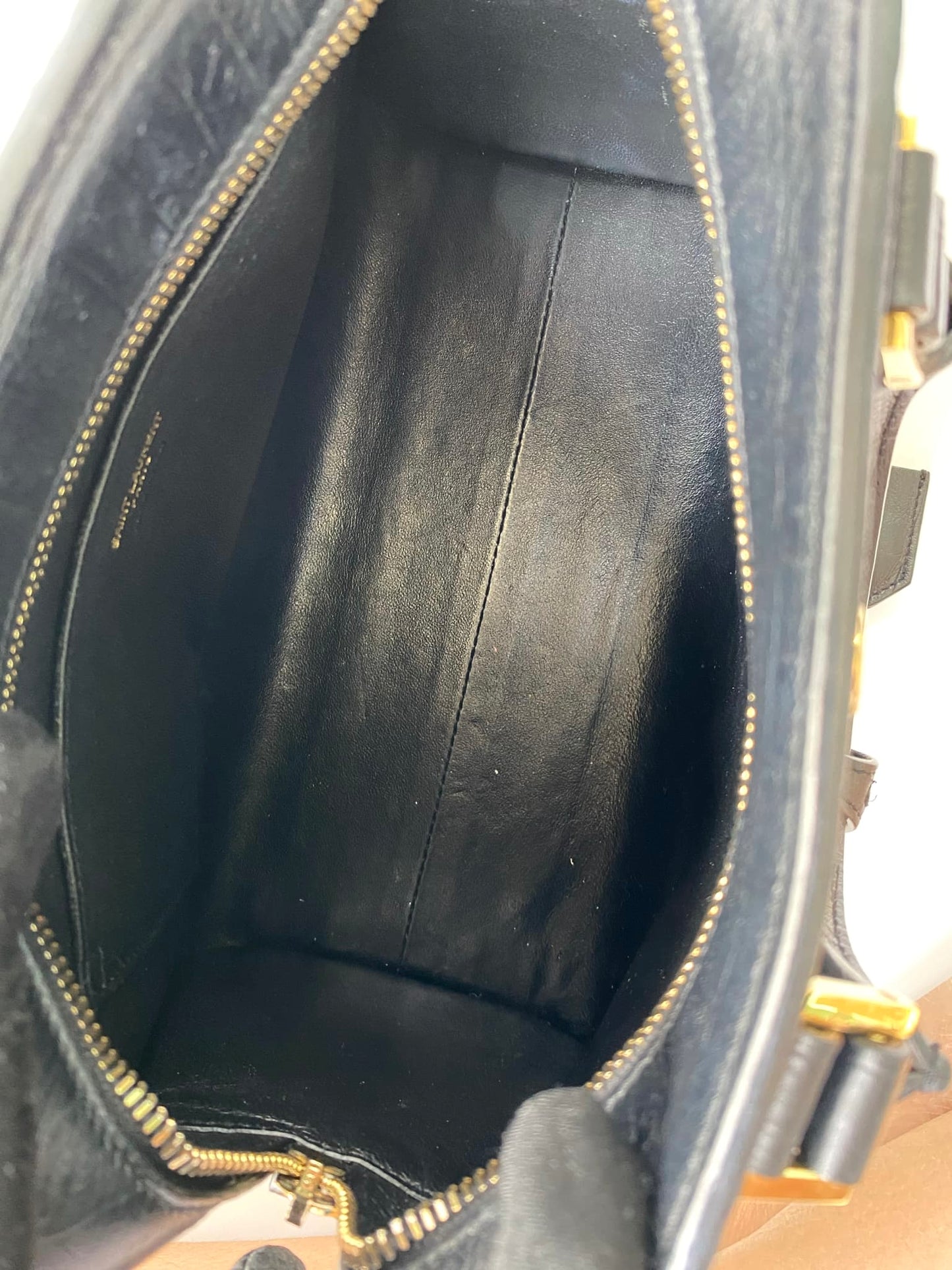 Ysl Mono Cabas Crocodile Embossed Leather in Baby Size