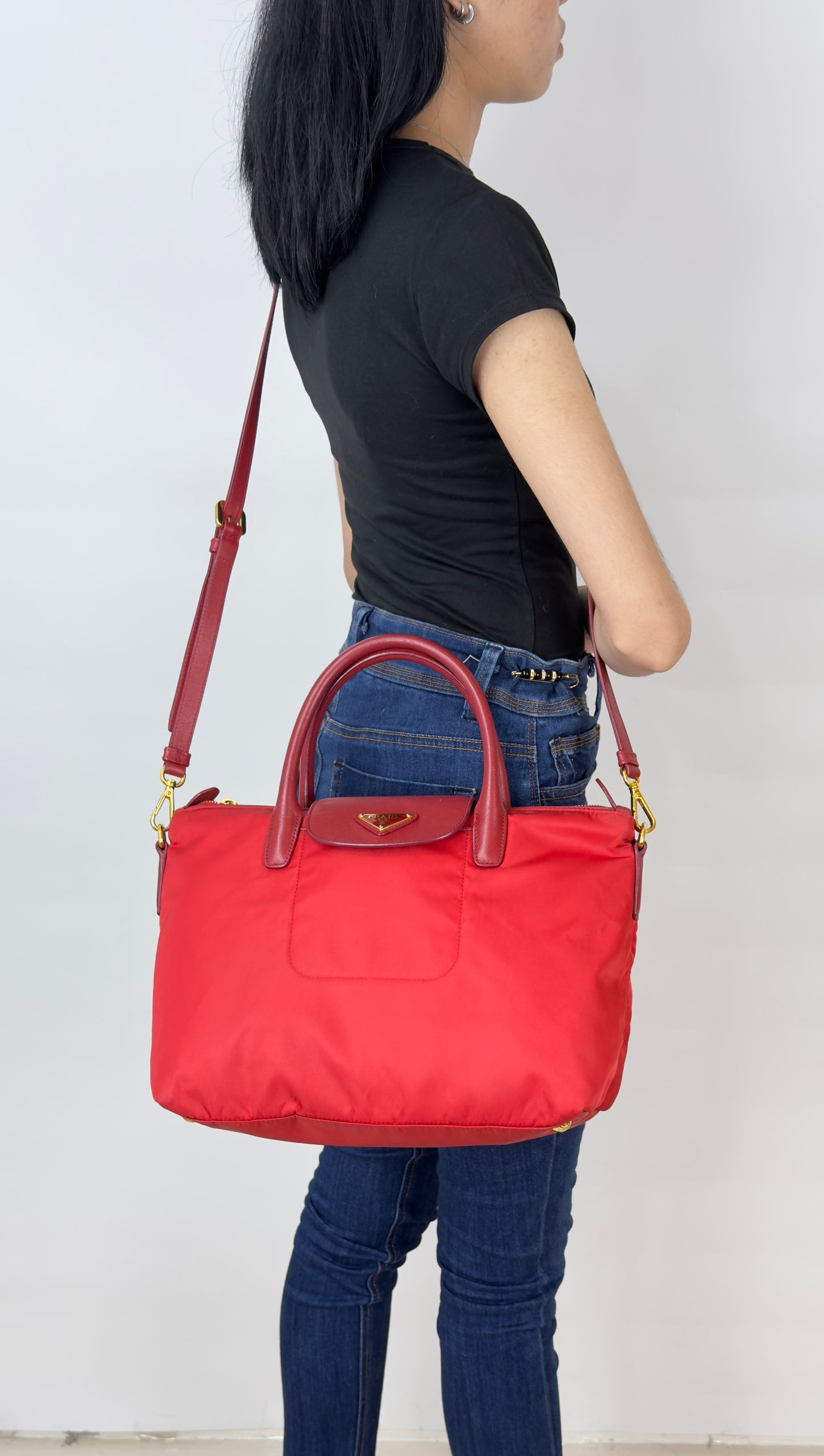 Prada tessuto saffiano