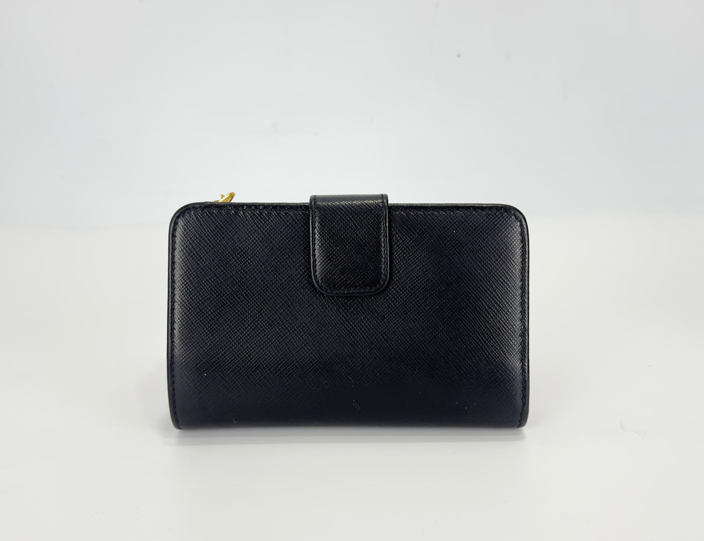 Prada Saffiano Wallet With Robot Charm