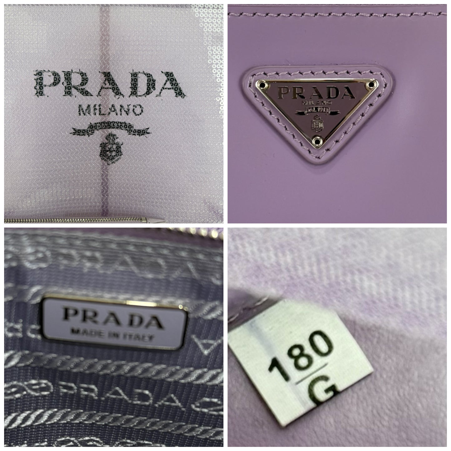 Prada Mesh Paillettes Spazzolato Logo Shopping Tote Lilium