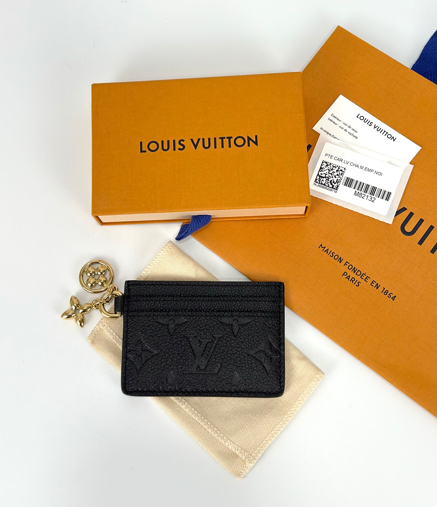 Louis Vuitton Empreinte Monogram LV Charms Card Holder