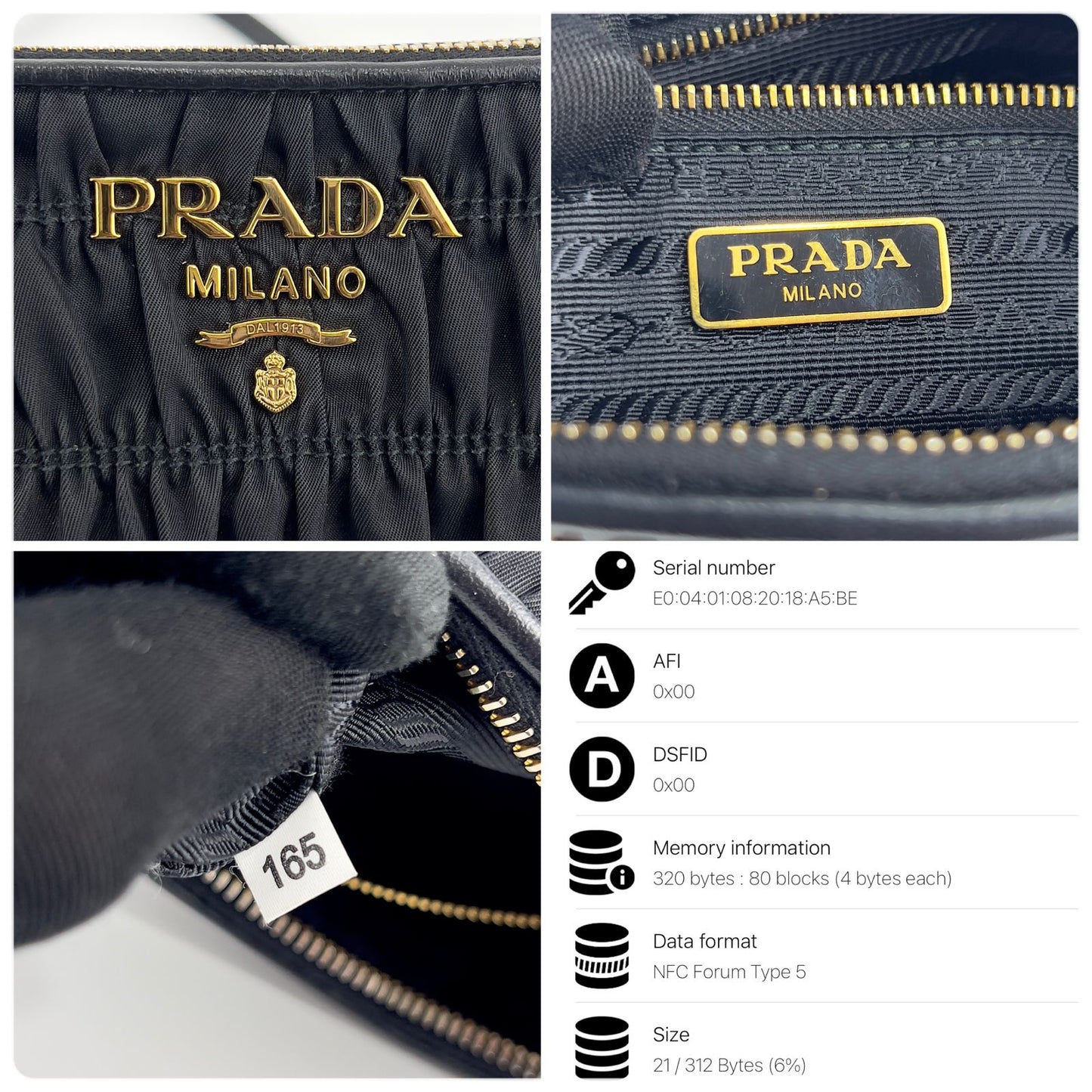 Prada gaufre crossbody bag