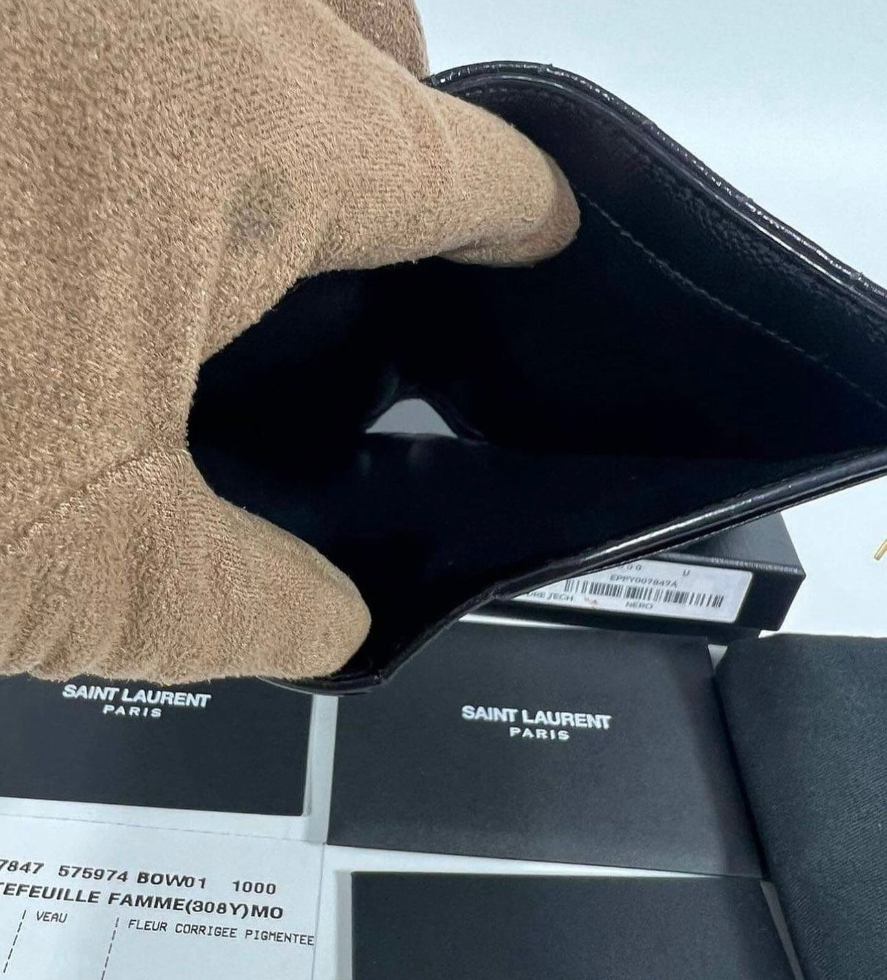 Ysl Zipped Two Part Wallet