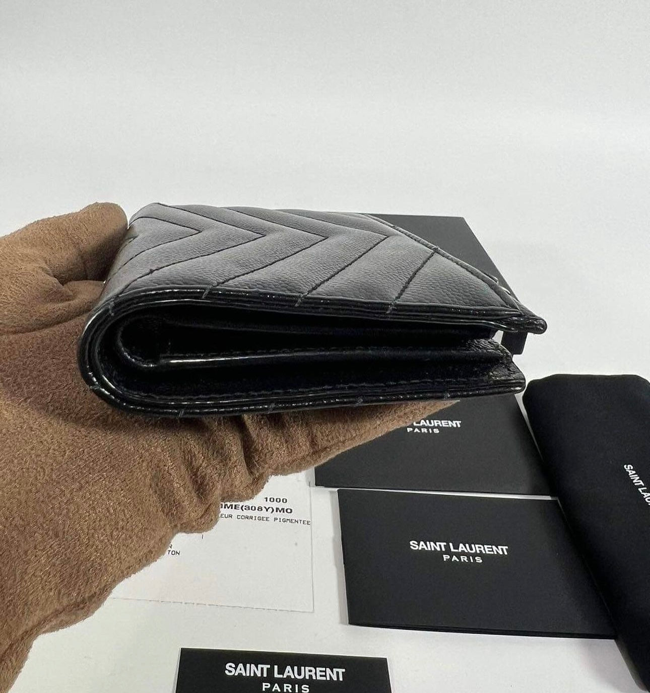 Ysl Zipped Two Part Wallet