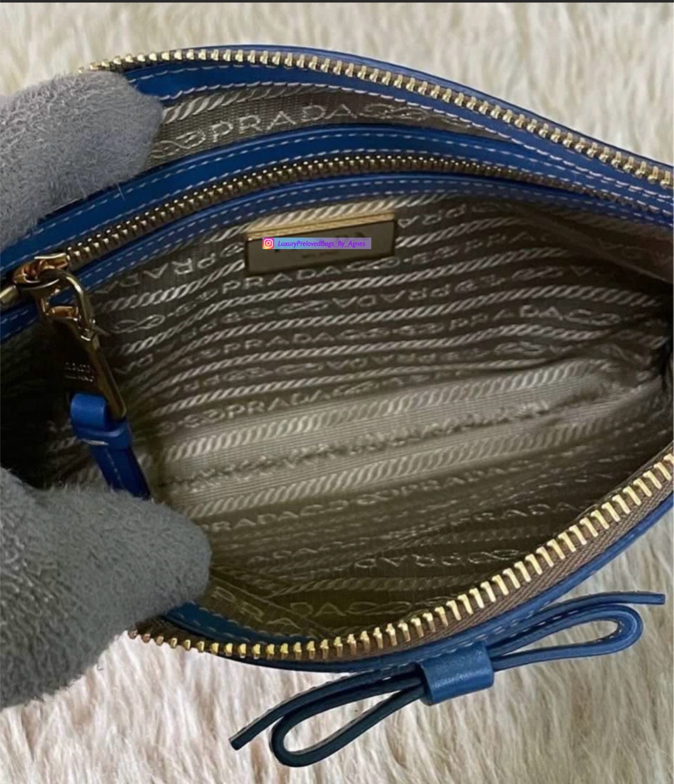 Prada Bandoliera Logo Jacquard