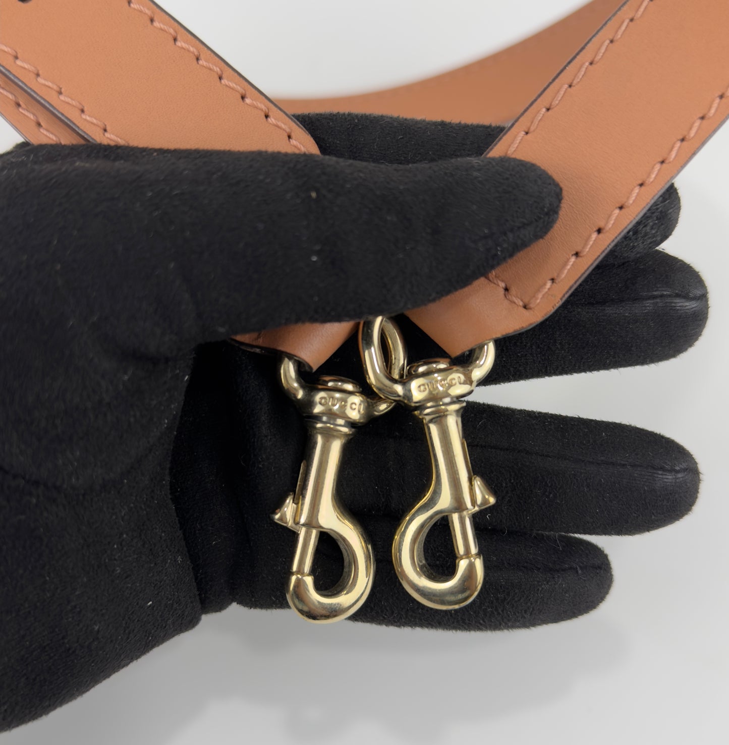 Gucci Web Medium Top Handle Bag Pink