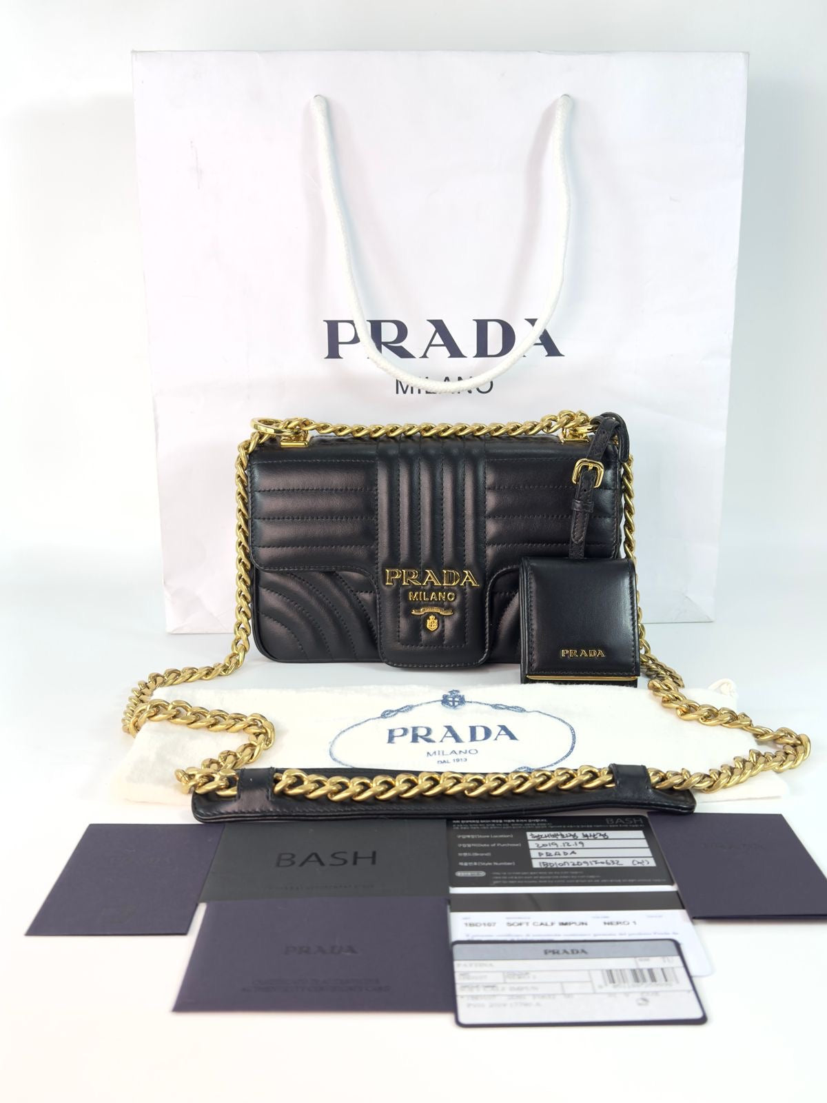 Prada flap Diagramme