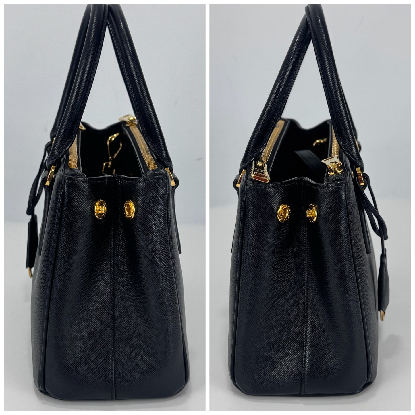 Prada Black Mini Galleria Saffiano Leather Bag