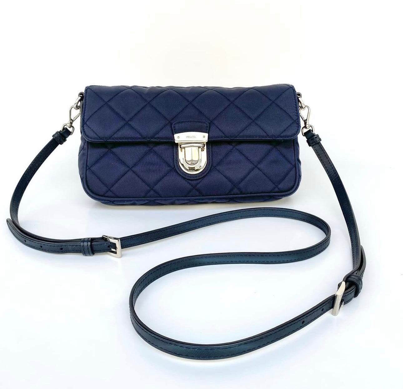 Prada Shoulder Bag Quilted Pochette