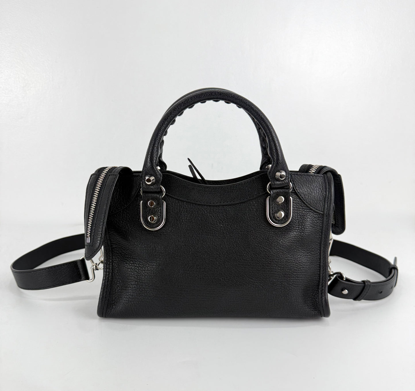 Baleciaga Metallic Edge City Mini