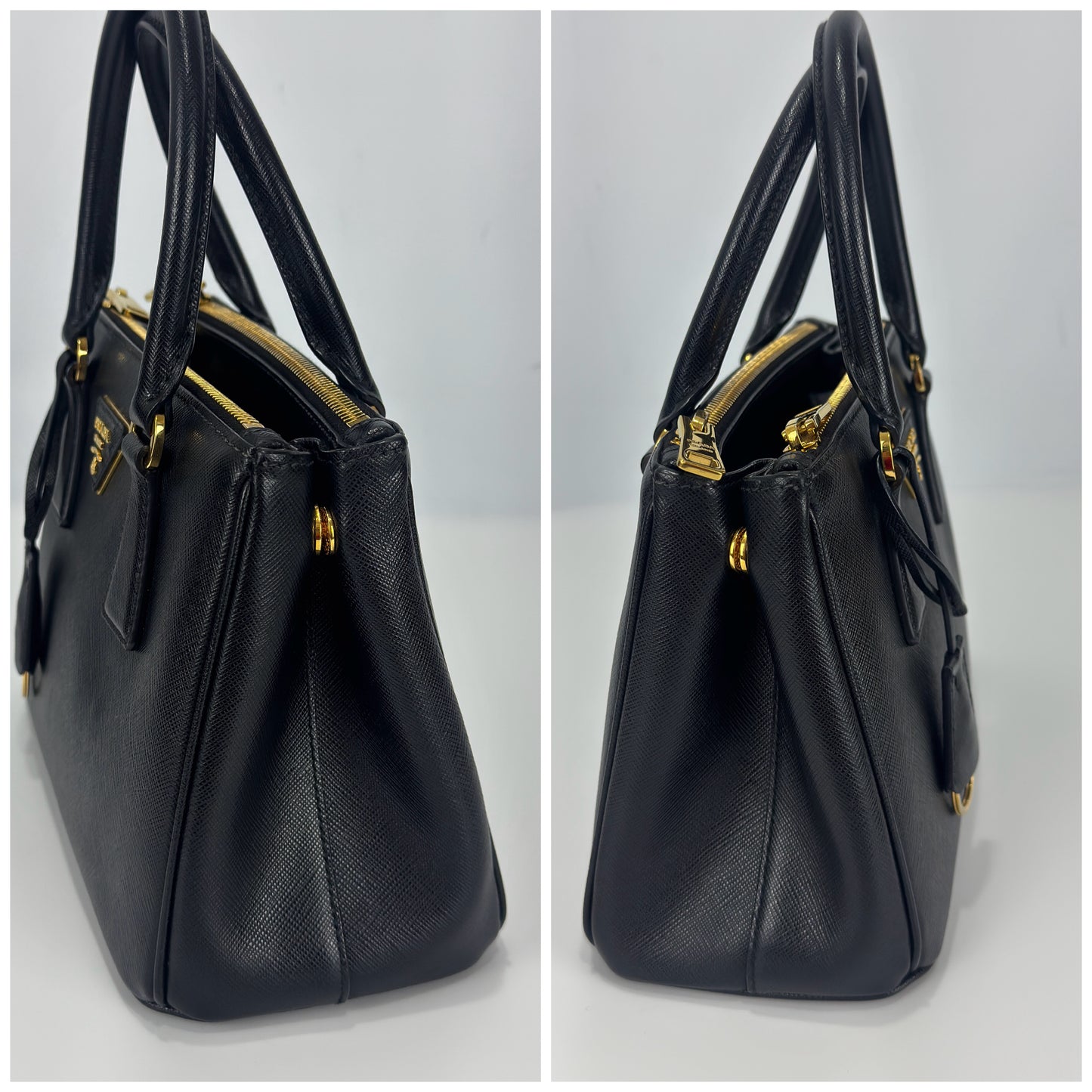 Prada Black Mini Galleria Saffiano Leather Bag