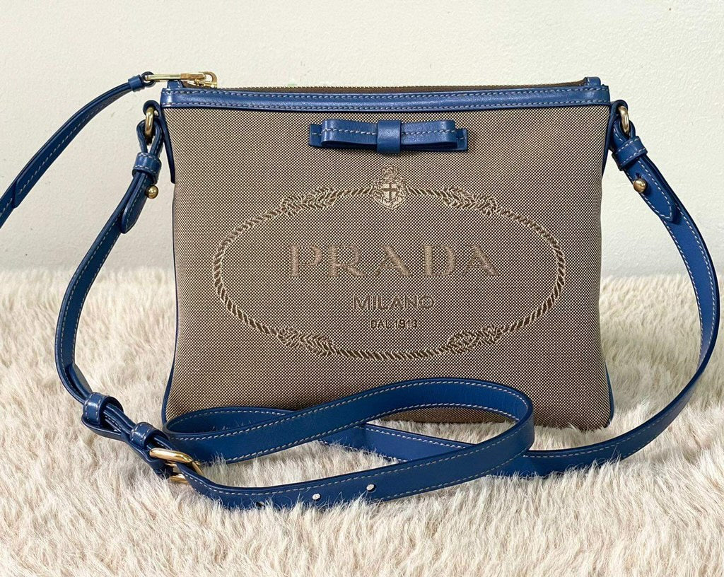 Prada Bandoliera Logo Jacquard