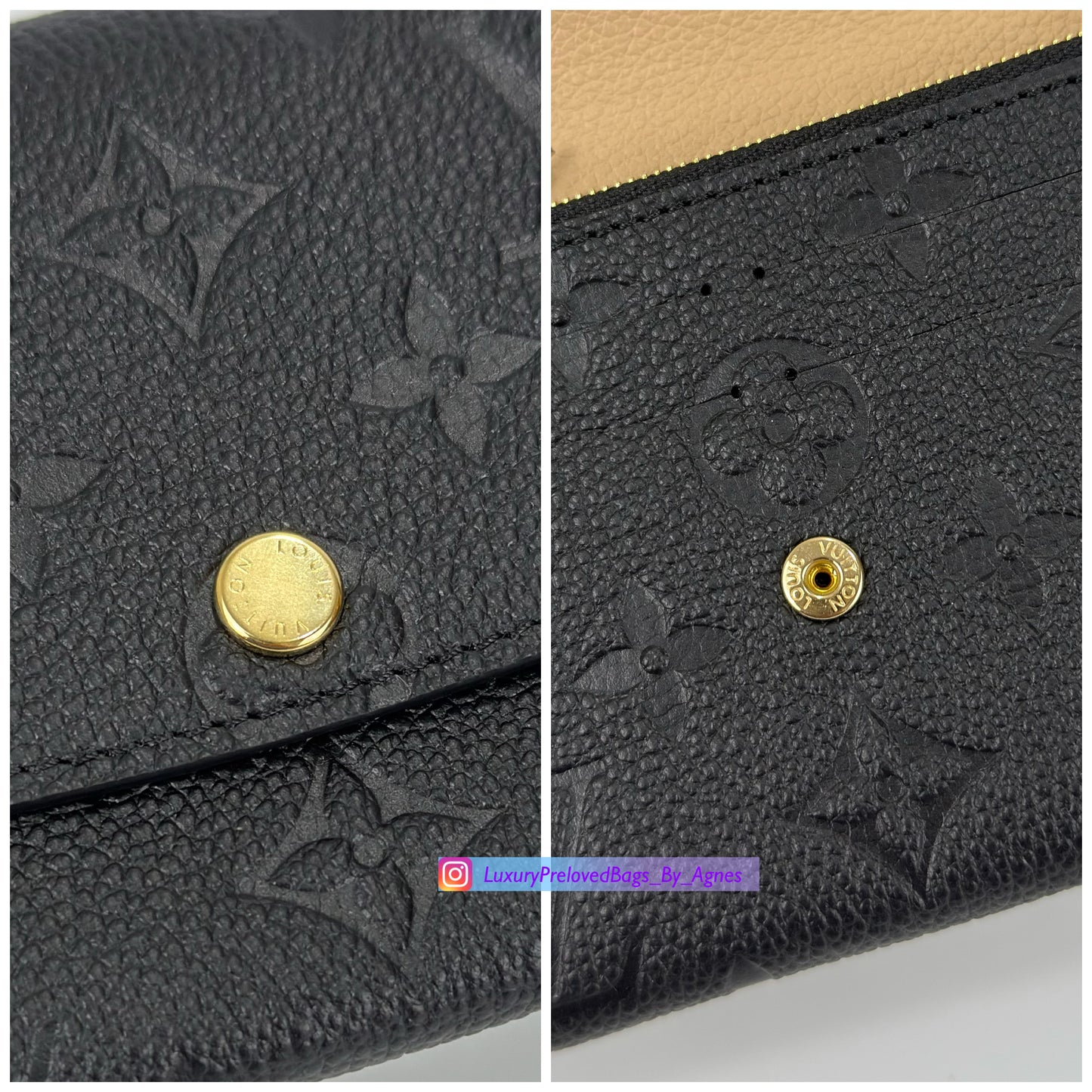 Louis Vuitton Emilie Wallet In Monogram Empreinte Leather
