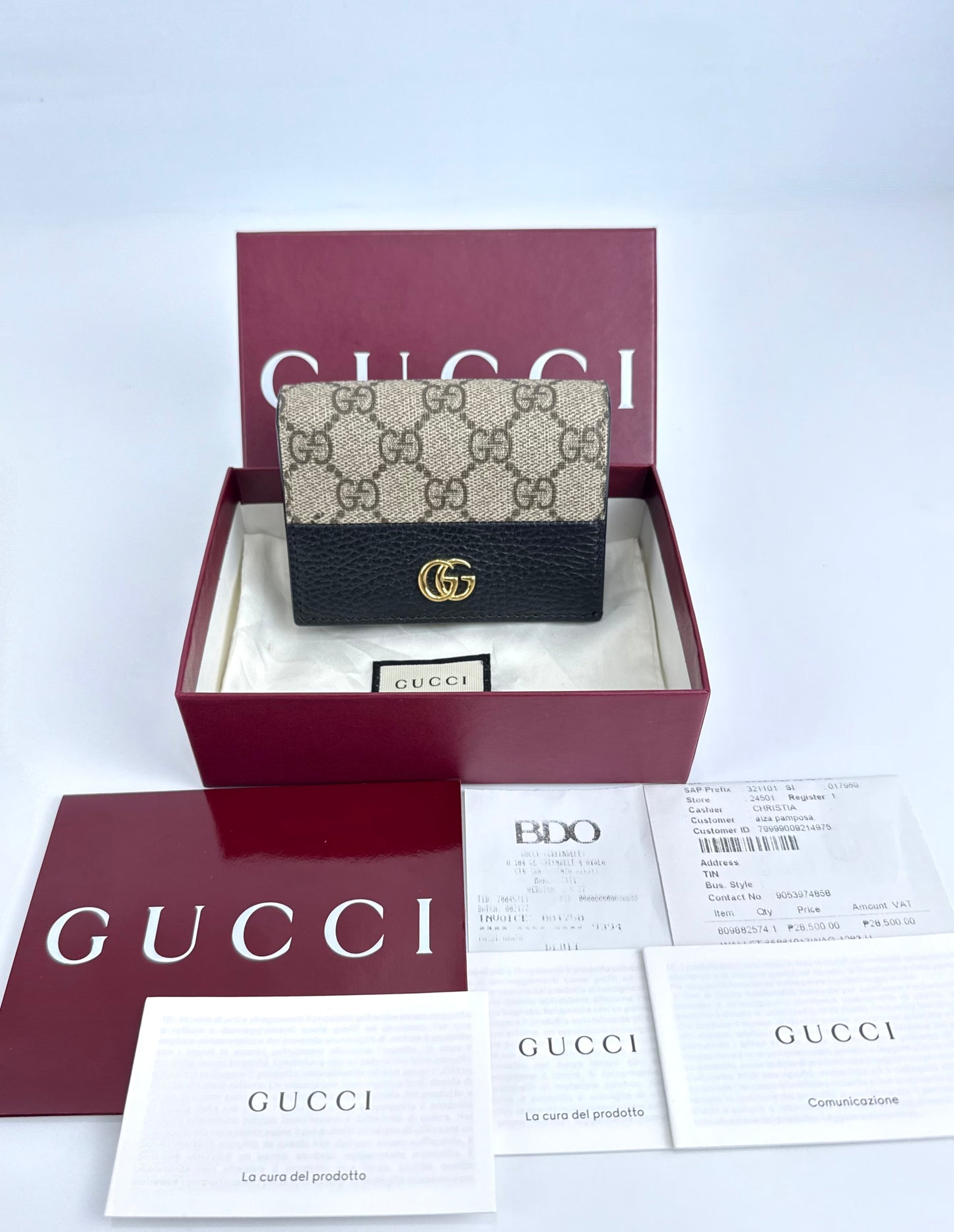 Gucci Marmont Card Case Wallet