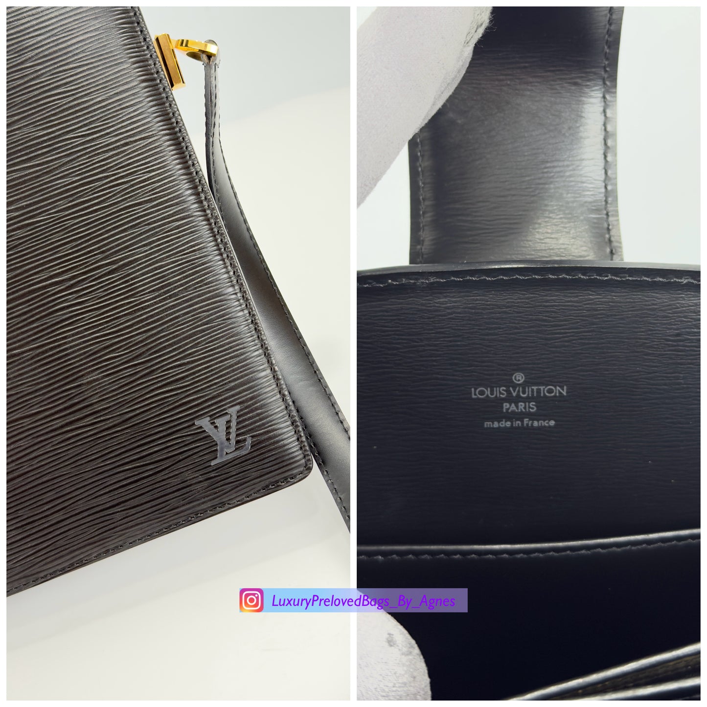 Louis Vuitton Capucines Black Epi Leather