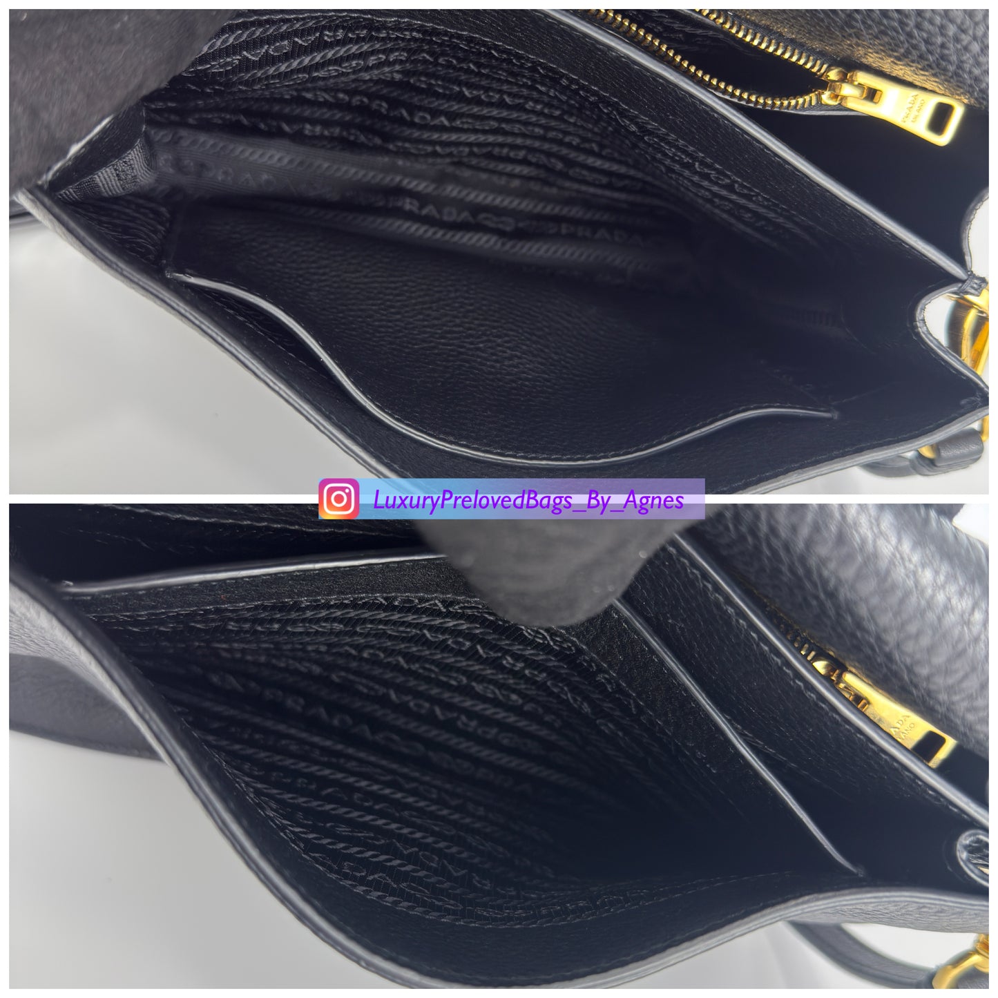 Prada Vitello Daino Leather Crossbody Bag