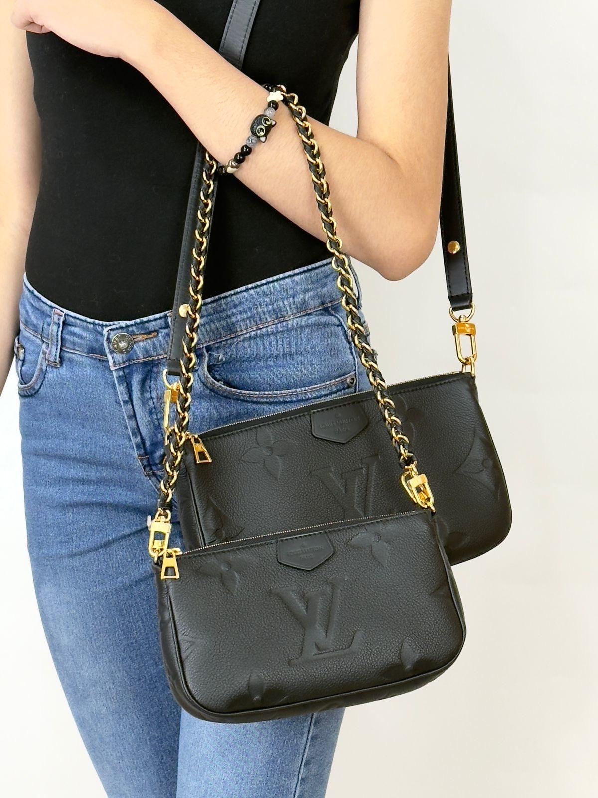 Louis Vuitton Multi Pochette Accesoires Empreinte Black