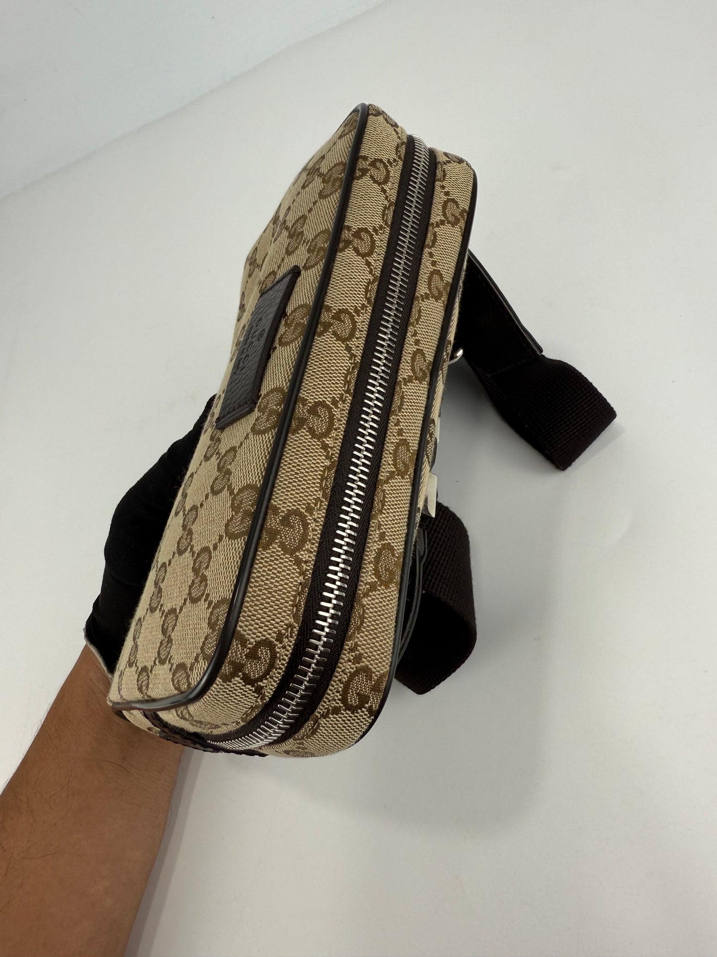 Gucci GG Belt Bag Supreme Brown