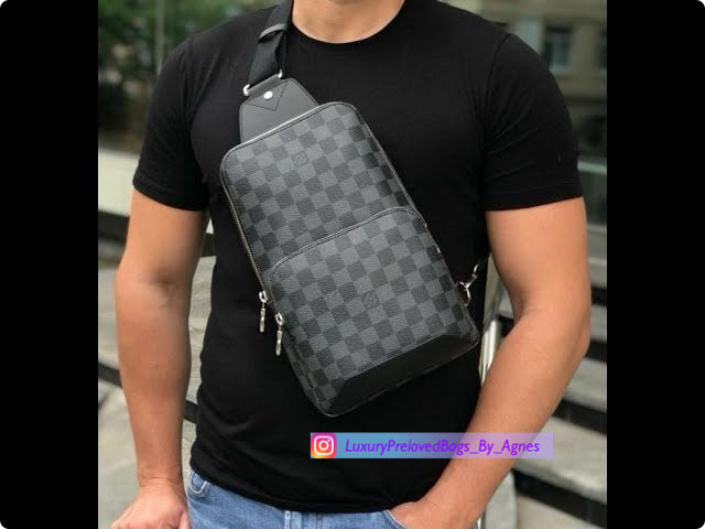 Louis Vuitton Avenue Sling Bag Damier Graphite Canvas