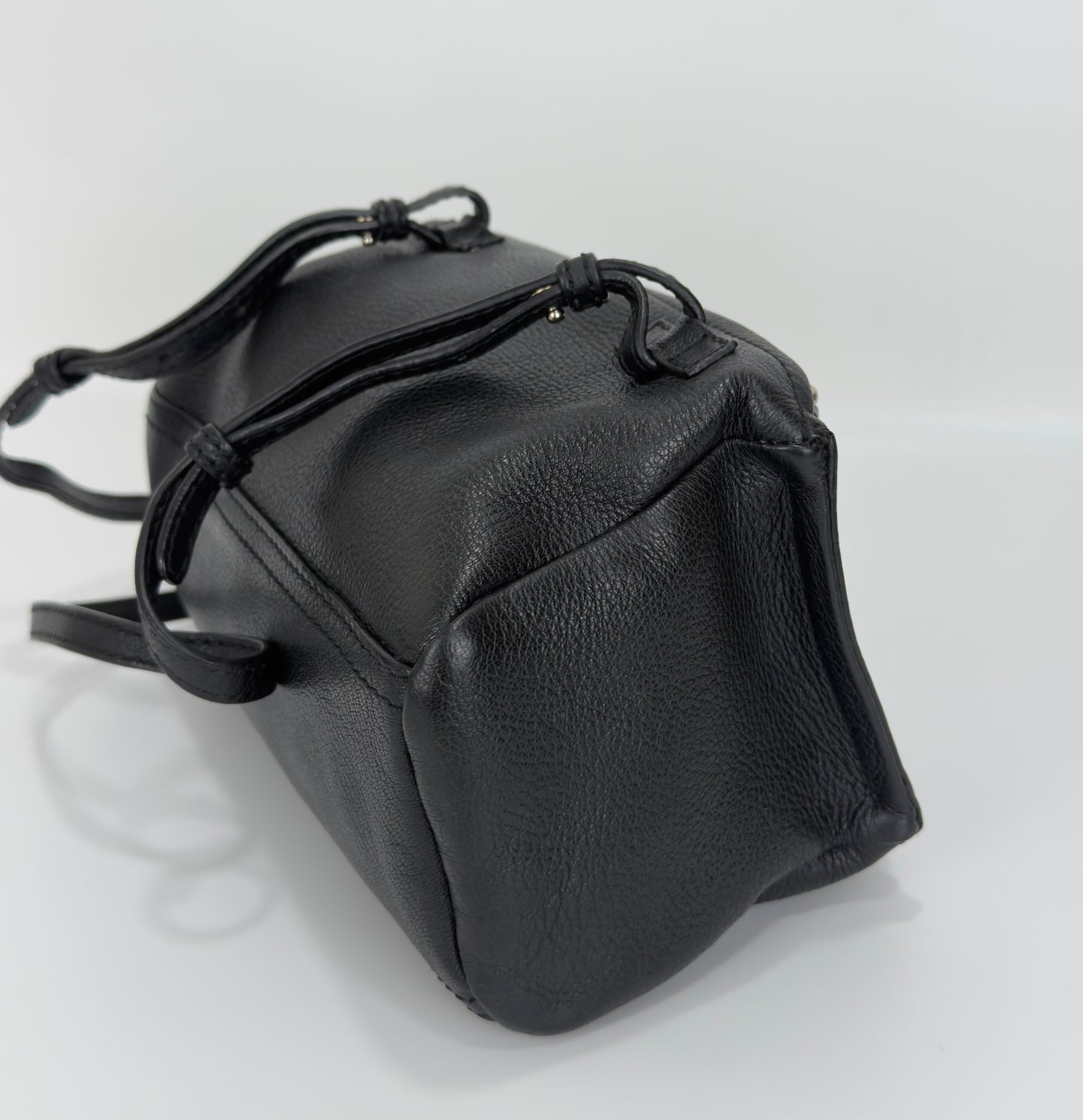Givenchy Pandora Mini Black Grained Leather Shoulder Bag