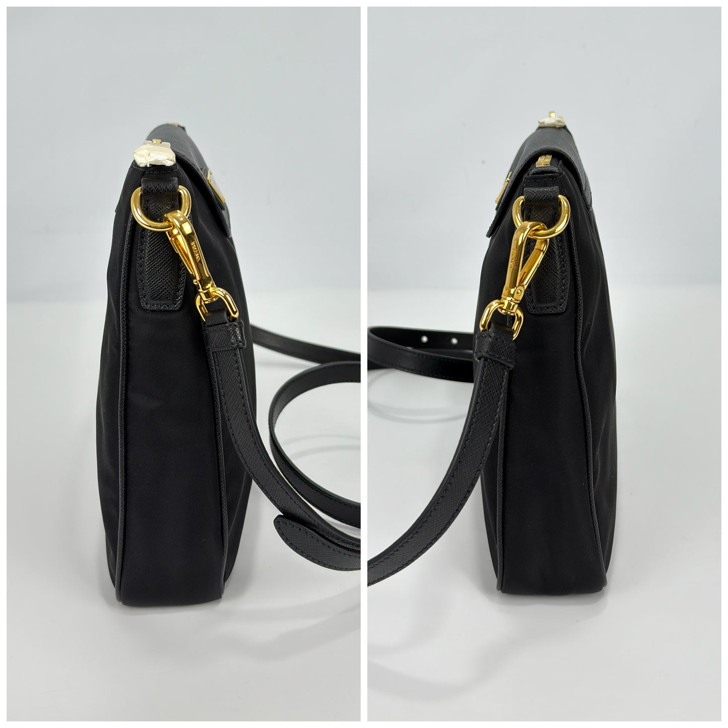 Prada Tessuto Saffiano Nylon Crossbody Bag