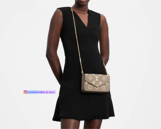 Louis Vuitton Felicie Pochette Monogram Empreinte Leather