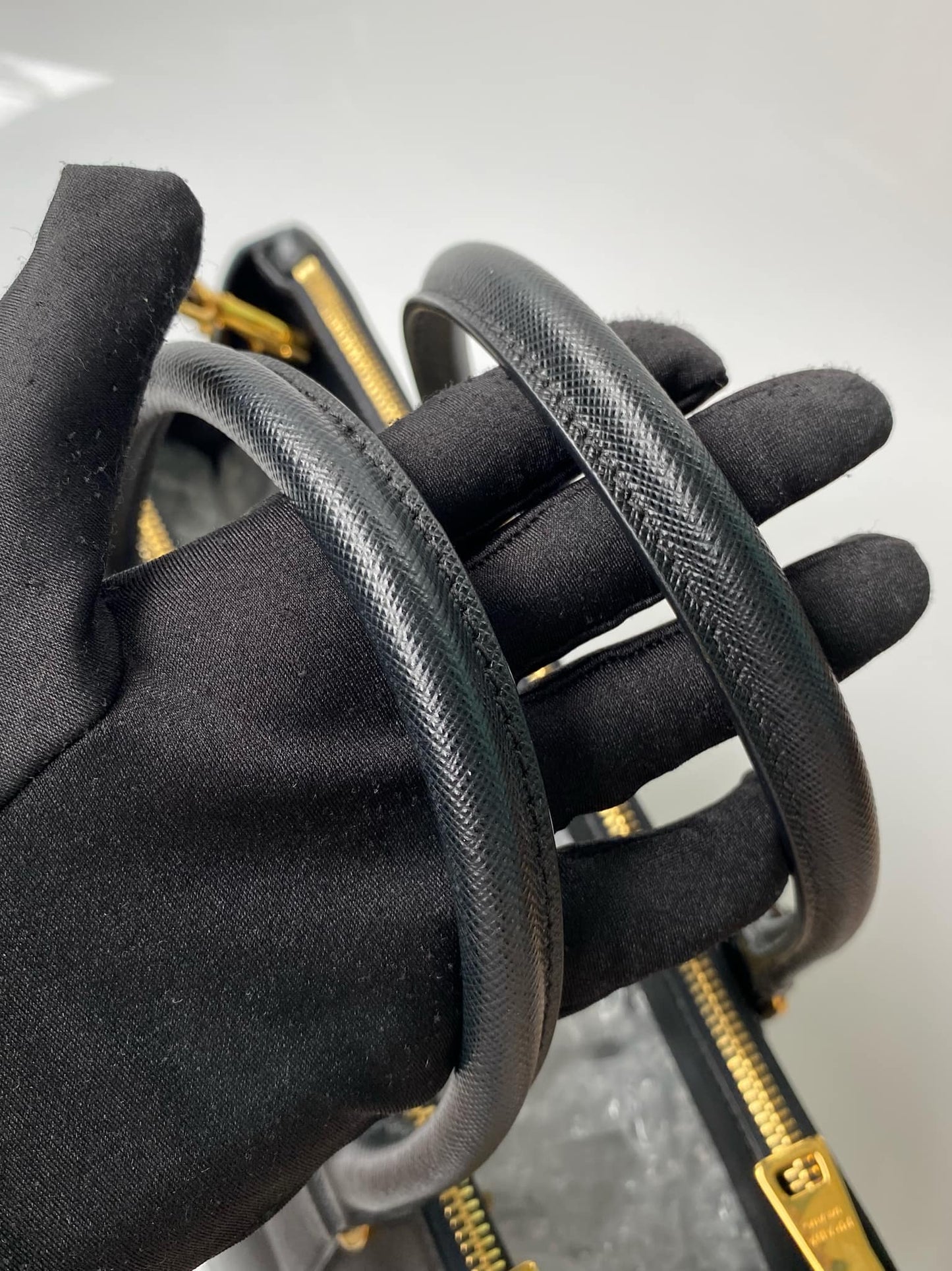 Prada Black Saffiano Leather Galleria Bag