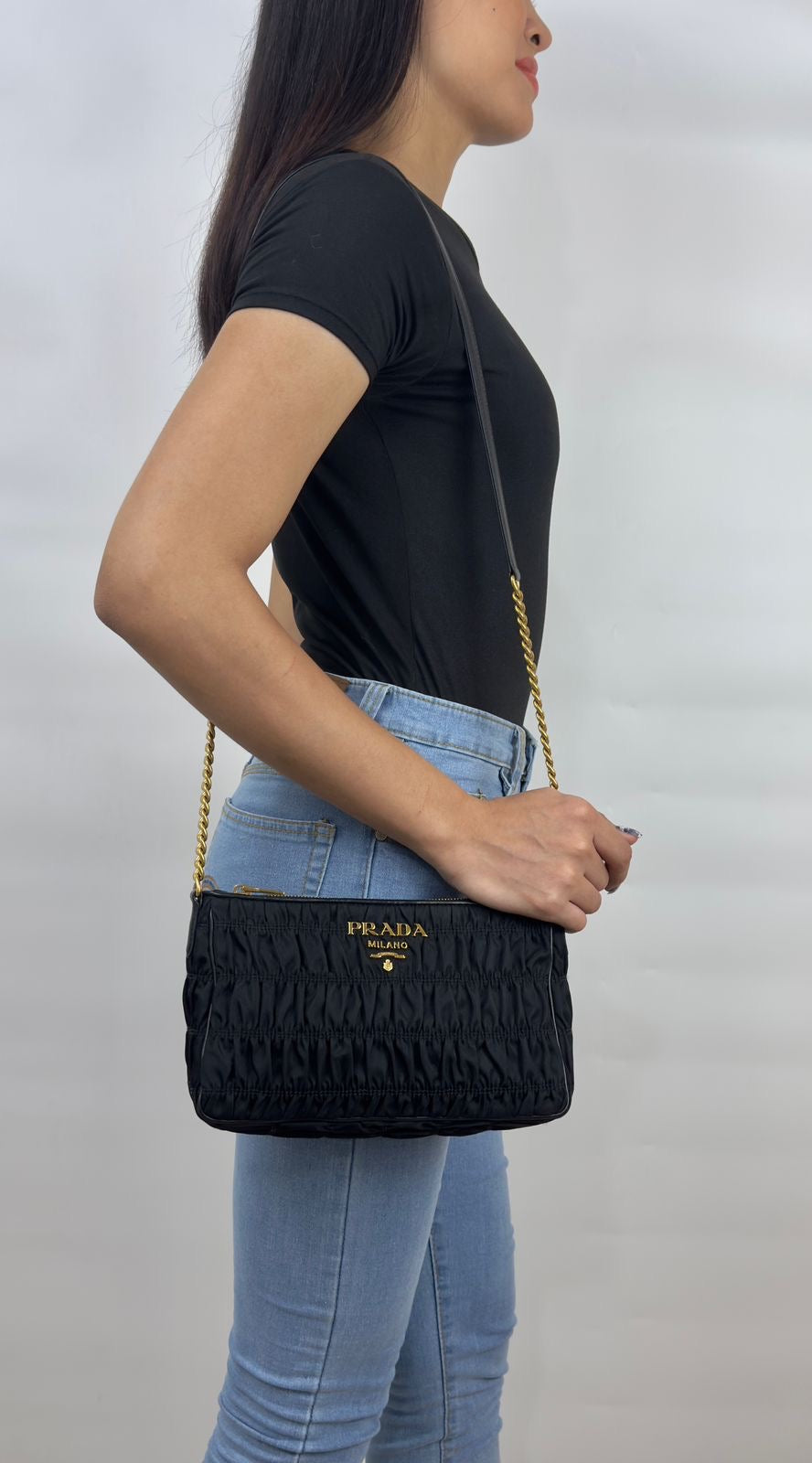 Prada gaufre crossbody bag