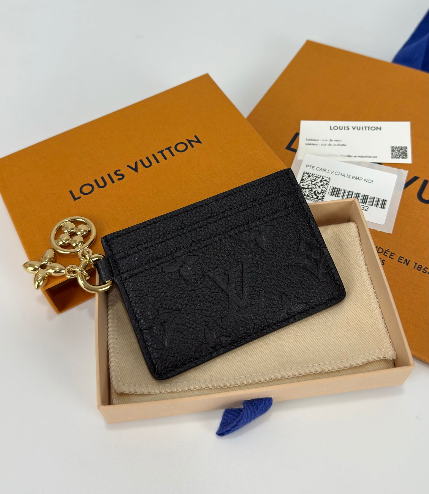 Louis Vuitton Empreinte Monogram LV Charms Card Holder