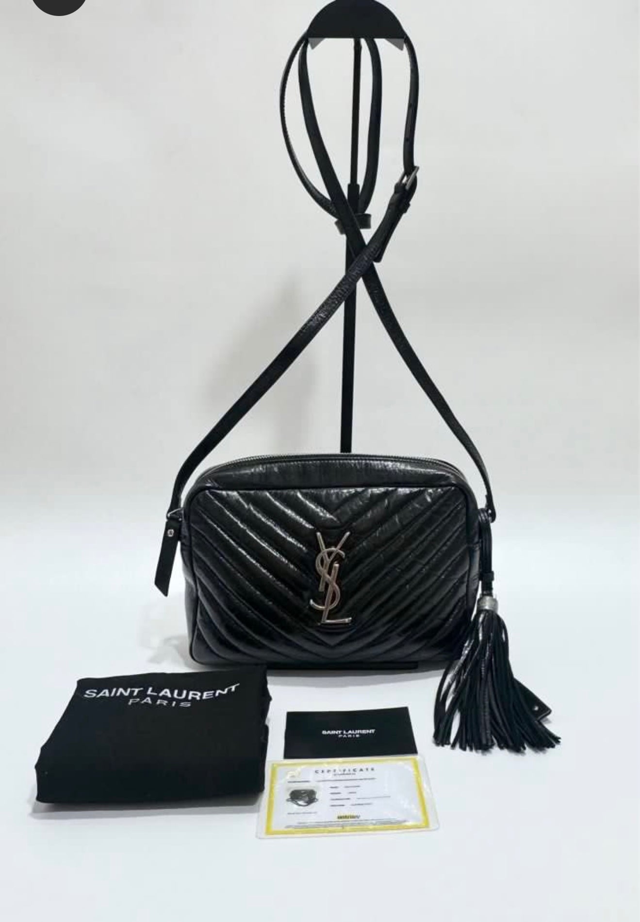 Ysl Lou Distressed Skin Camera Bag