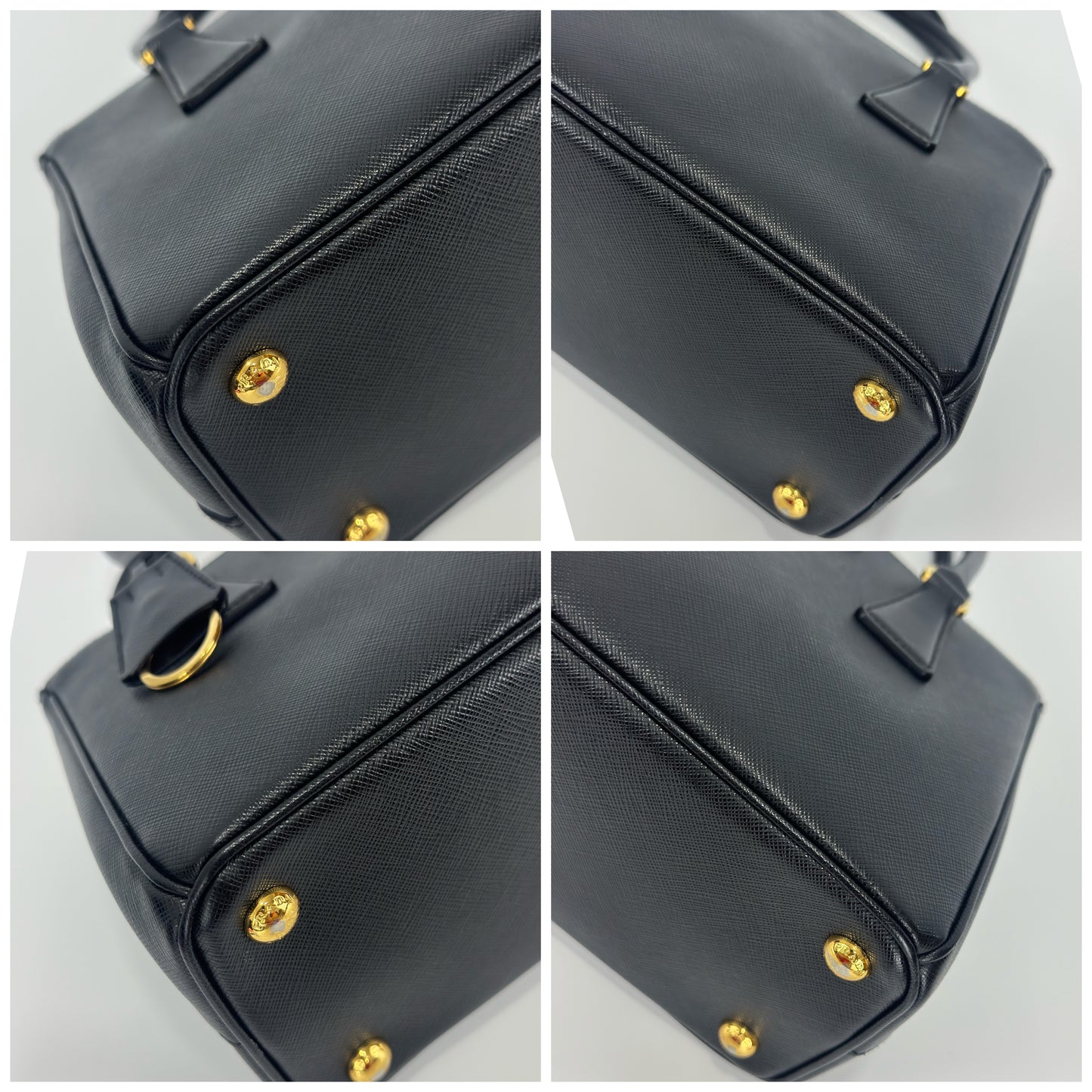 Prada Black Mini Galleria Saffiano Leather Bag