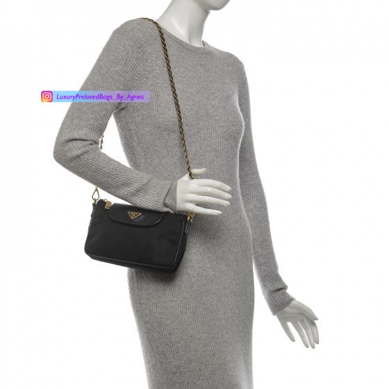 Prada Tessuto Saffiano Bandoliera